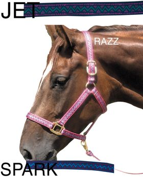 Weaver Nylonhalfter Electra  Halfter Electra, jet, Gr. Warmblut