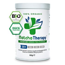 MatchaTherapy 30+ | BIO Matcha Grüntee aus Japan | Laborgeprüft: min. 30mg/g EGCG Antioxidantien