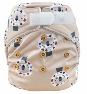 Blümchen Pocketwindel mit Bambusfutter Klett Cozy Lion