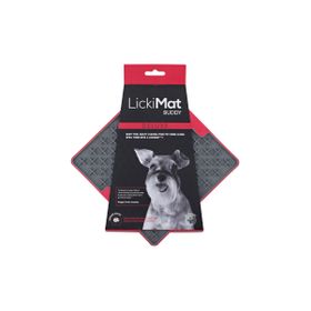 LickiMat Buddy Tuff - TRP Schleckmatte für Hunde - rot - 20 cm