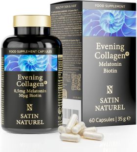 Satin Naturel Melatonin + Hyaluron Kollagen Kapseln