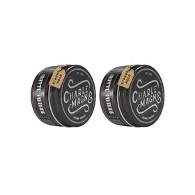 Charlemagne Matte Pomade – Leder – starker Halt – 2er-Pack