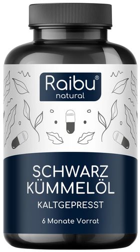 RAIBU Schwarzkümmelöl Kapseln - 1000 mg pro Kapsel
