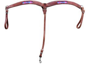 Weaver Western Vorderzeug Southwestern Collection mit buntem Einsatz, braun B