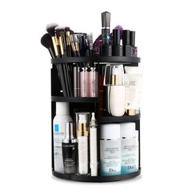 UNIQ 360º drehbarer Kosmetik-Organizer, schwarz