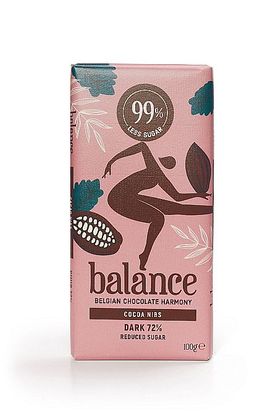 Balance Cocoa Nibs 72% Dark Chocolate