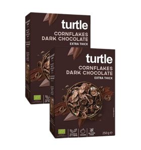 Turtle Schoko Cornflakes Dark glutenfrei Duo