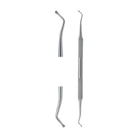 Excellent Solingen Doppelsonde & Löffelinstrument