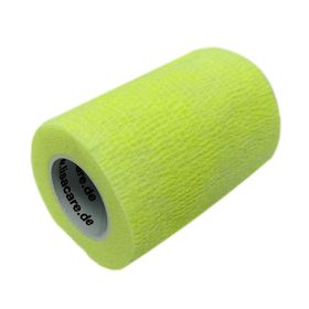 LisaCare selbsthaftende Bandage - Neongelb - 7,5cm x 4,5m