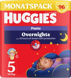 Huggies Overnight Pants Größe 5 (12-17 kg), Nachtwindeln