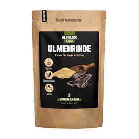 ALPHAZOO Ulmenrinde Pulver für Hunde und Katzen
