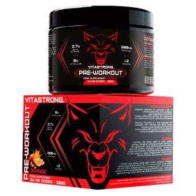 Vitastrong Pre-Workout - Orange, 300 g, Energie & Fokus in 15 Minuten