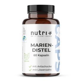 nutri+ Mariendistel Kapseln mit Artischocke + Löwenzahn