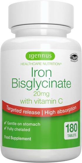 Igennus Eisenbisglycinat mit 100mg Vitamin C