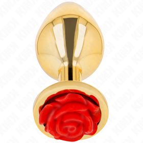 Kink - Analplug mit roter Rose
