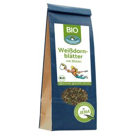 PEPPERMINTMAN Weißdornblätter mit Blüten, Bio