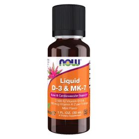 Now Foods Vitamin D3 62,5 mcg (2500 IU) & K2 MK-7 100 mcg 30 ml Flüssigkeit