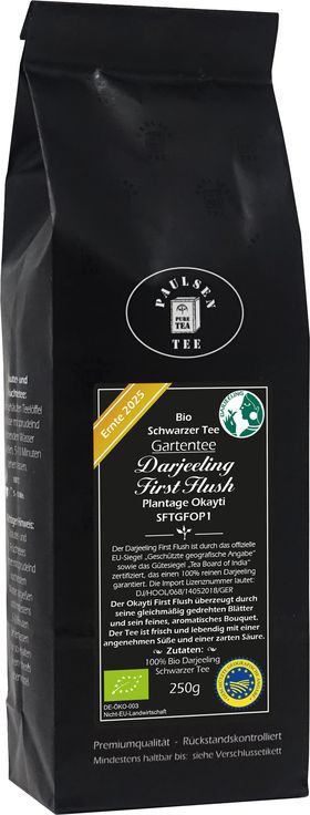 Paulsen Bio Darjeeling First Flush FTGFOP1 Plantage Okayti, Ernte 2025