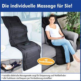 Deeel Basics elektrische Massagematte Vario - Massageauflage mit 5 verschiedenen Modi