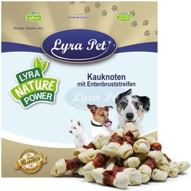 Lyra Pet® Kauknoten mit Entenbruststreifen