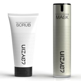 LAYZIN Skin Energize DUO Soft Exfoliating Scrub + Recovery&Energize Mask