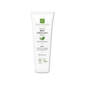 Wild Origins Naturkosmetik Bio Zahncreme ohne Fluorid Minze