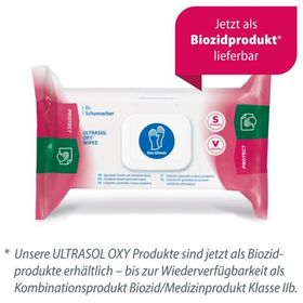Dr. Schumacher Ultrasol Oxy Wipes – Biozid Medizinprodukt CE