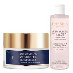 ErthSkin London Mizellenwasser mit Rosmarinextrakt + Feuchtigkeitscreme zum Auffüllen von Falten