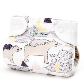 T-TOMI Orthopädisches Spreizhöschen für breites Wickeln - druckknöpfe Bears (5-9 kg)