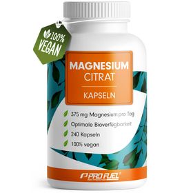 ProFuel - Magnesiumcitrat Kapseln mit 375 mg Magnesium