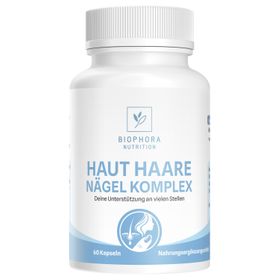 Haut Haare Nägel Komplex | Hochdosiert mit 10.000 µg Biotin | Premium Beauty-Formel