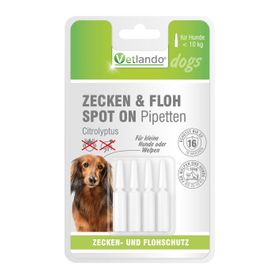 Vetlando Citrolyptus Zecken- und Floh Spot On Pipetten für Hunde