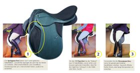 Griffin Sattel Selecta 3 in 1, schwarz kann als Dressur, VS oder Springsattel