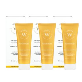 Warda Luxury Skincare Sonnenschutz-Tagescreme-Trio mit LSF 30