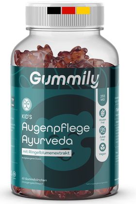Gummily® Augenpflege Gummibärchen - Zeaxanthin - Lutein - Amla - Kurkuma - Tulsi - Süßholz