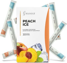 Wunder Zahnstocher mit Geschmack - 30x Zahnstocher einzeln Verpackt - Peach Ice