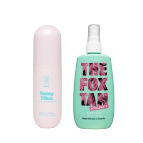 The fox Tan Vacay Vibes Perfume & Tanning Mist Bundle