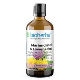 Bioherba Mariendistel & Löwenzahn Tropfen Tinktur