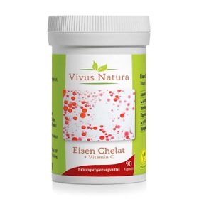 Vivus Natura Eisen Chelat + Vitamin C Kapseln