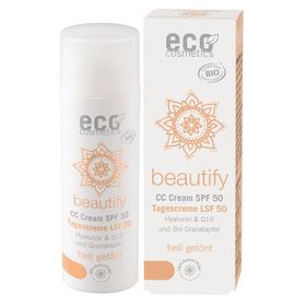 eco cosmetics CC Creme getönt LSF 50 hell