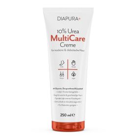 DIAPURA 10% Urea MultiCare Creme für trockene Haut als Fußcreme oder Bodylotion, gut für Diabetiker