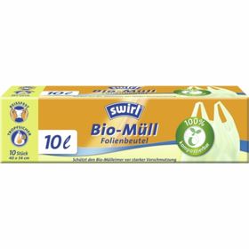 SWIRL Abfallbeutel Biofolie mit Griff 10l Pack Rolle