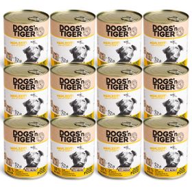 Dogs’n Tiger Adult Premium Hundefutter, Mahlzeit, Huhn