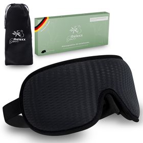 OMNIRELEXX® Atmungsaktive 3D SCHLAFMASKE  inklusive Reisebeutel
