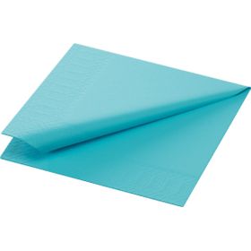 8x Zelltuchservietten 24 x 24 3-lagig 1/4 Falz mint blue