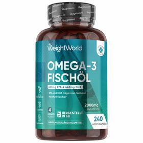 WeightWorld Omega 3 Fischöl Kapseln