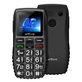 artfone C1+ 4G Seniorenhandy | SOS-Taste, Ladestation, Bluetooth, Kamera, USB-C, Großtasten | Robust