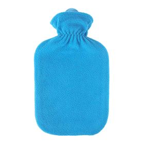 Sänger Wärmflasche Fleecebezug azurblau