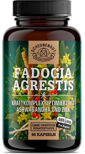 Scheunengut® Fadogia Agrestis | Hochdosierter 10:1 Extrakt optimiert mit Ashwagandha und Zink