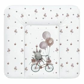 Wickelauflage Ceba Baby 75x70, Maus auf dem Fahrrad